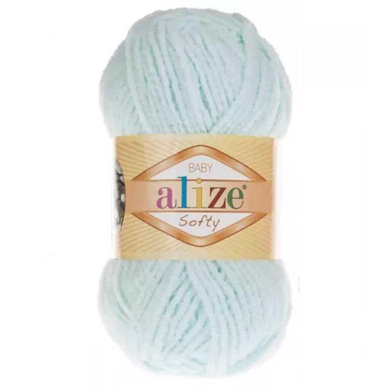 Пряжа для вязания ALIZE «SOFTY» (№15) Светлая мята