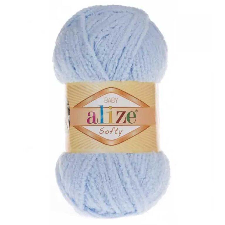 Пряжа для вязания ALIZE «SOFTY» (№183) Светло-голубой