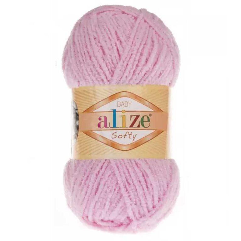 Пряжа для вязания ALIZE «SOFTY» (№185) Розовый