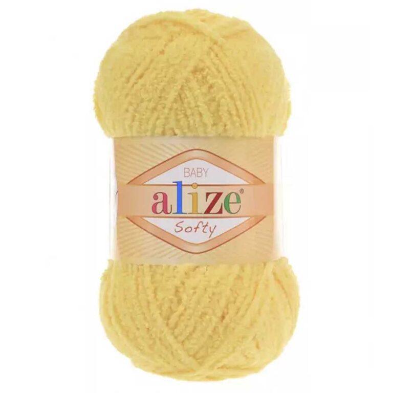 Пряжа для вязания ALIZE «SOFTY» (№187) Светло-желтый