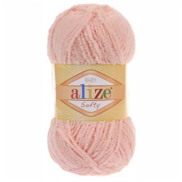 Пряжа для вязания ALIZE «SOFTY» (№340) Пудра