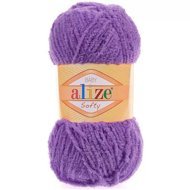 Пряжа для вязания ALIZE «SOFTY» (№44) Фиолетовый