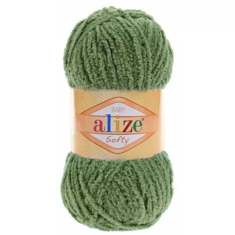Пряжа для вязания ALIZE «SOFTY» (№485) Зеленый
