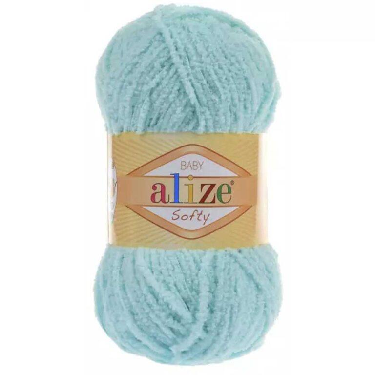 Пряжа для вязания ALIZE «SOFTY» (№669) Мятный