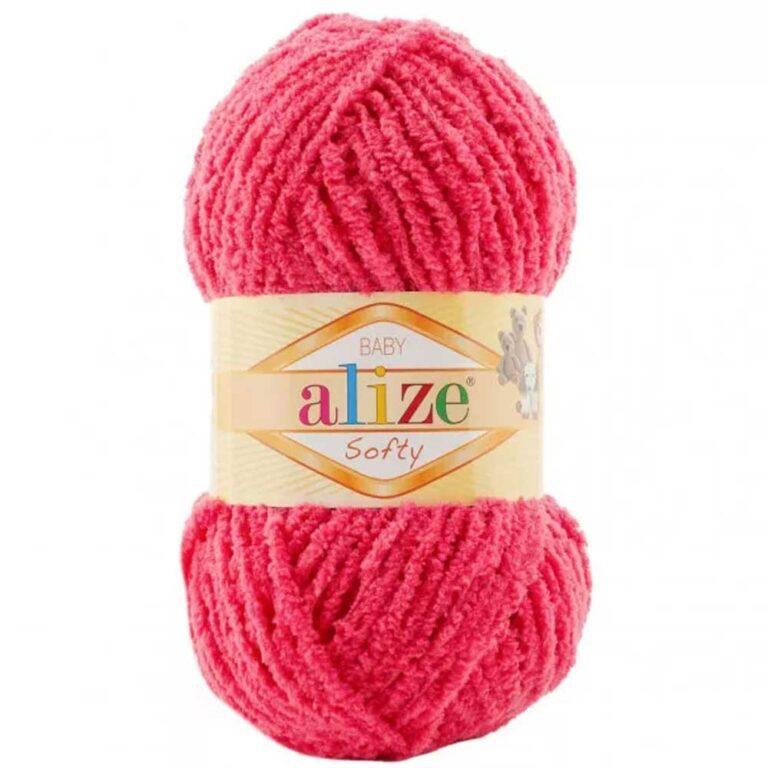 Пряжа для вязания ALIZE «SOFTY» (№798) Яркая мальва
