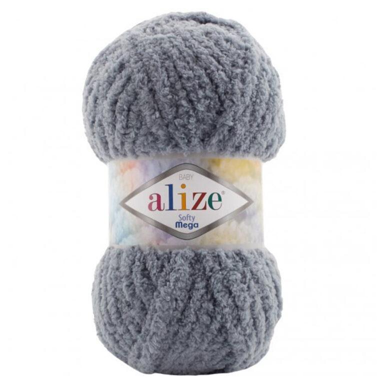 Пряжа для вязания ALIZE «SOFTY MEGA» (№119) Серый