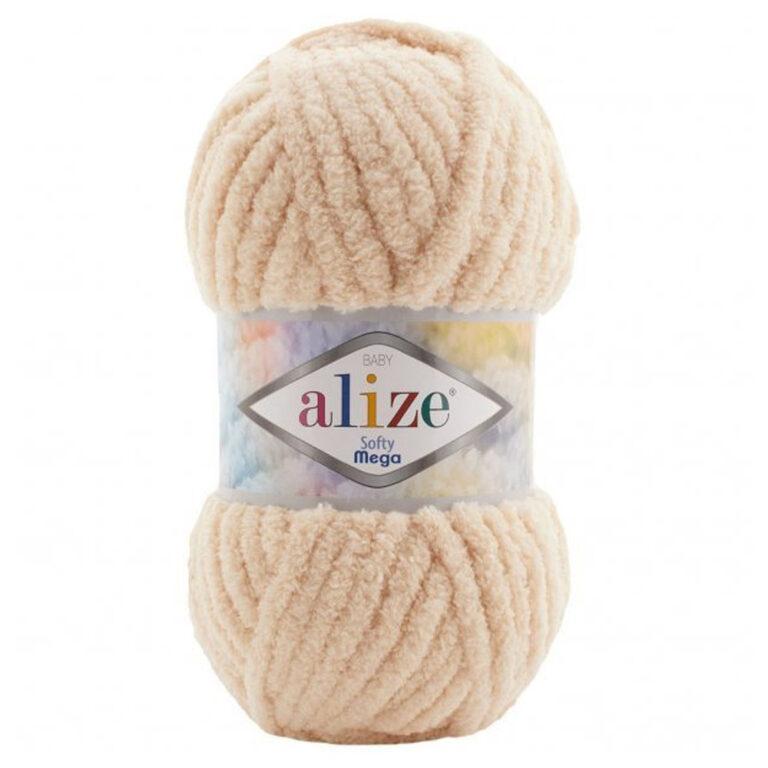 Пряжа для вязания ALIZE «SOFTY MEGA» (№310) Медовый
