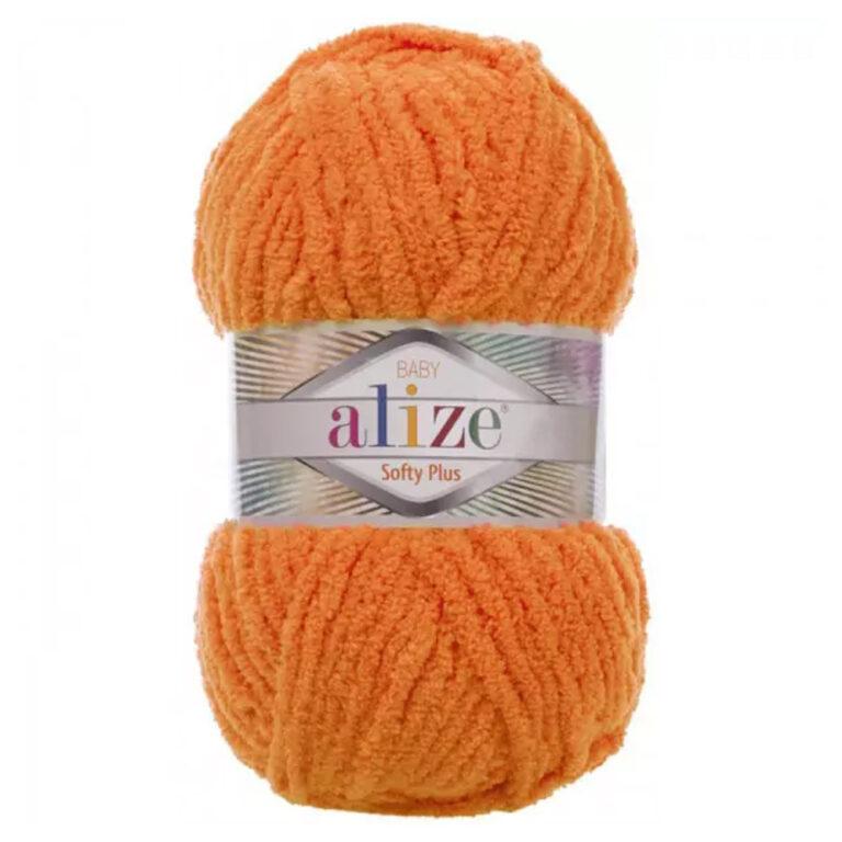 Пряжа для вязания ALIZE «SOFTY PLUS» (№06) Оранжевый