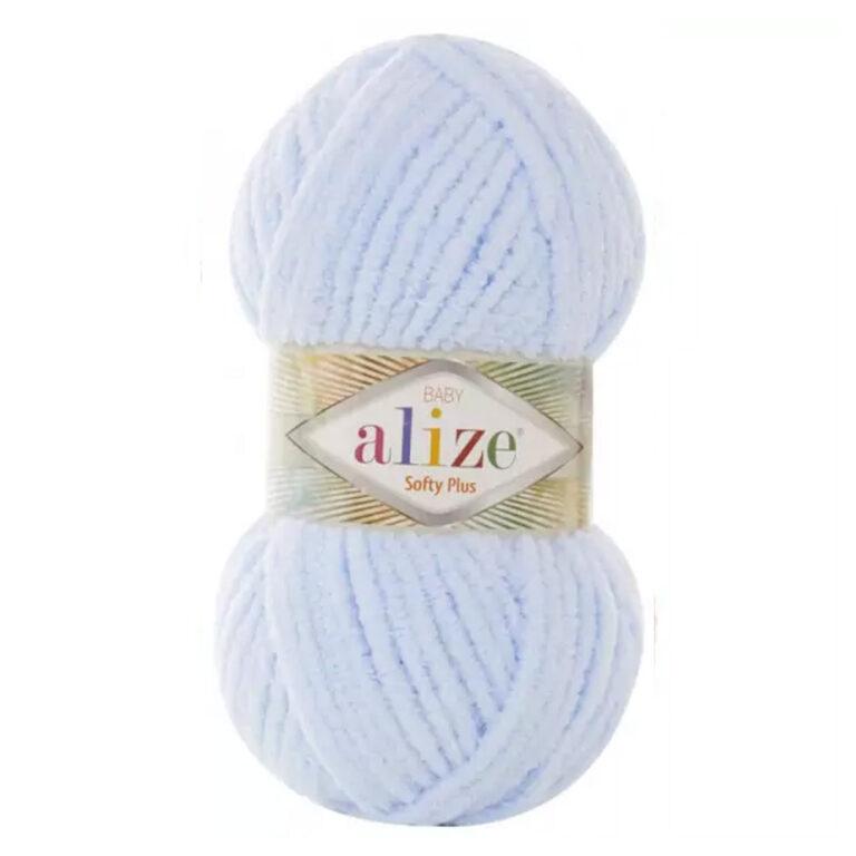 Пряжа для вязания ALIZE «SOFTY PLUS» (№183) Нежный голубой