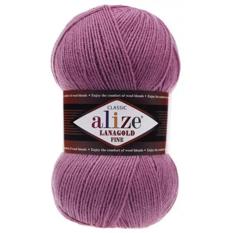 Пряжа для вязания ALIZE «LANAGOLD FINE» (№28) Роза
