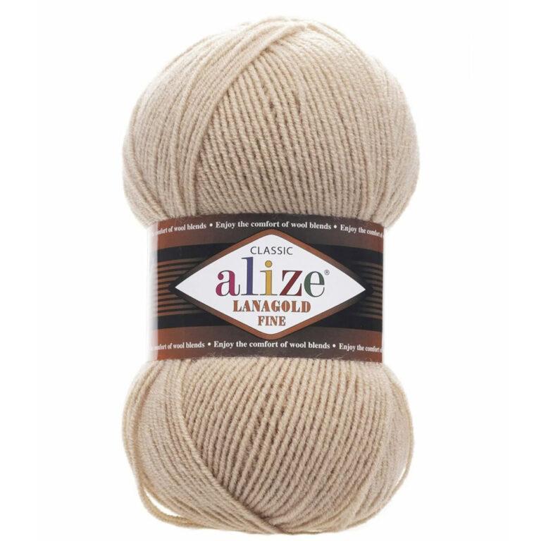 Пряжа для вязания ALIZE «LANAGOLD FINE» (№585) Камень
