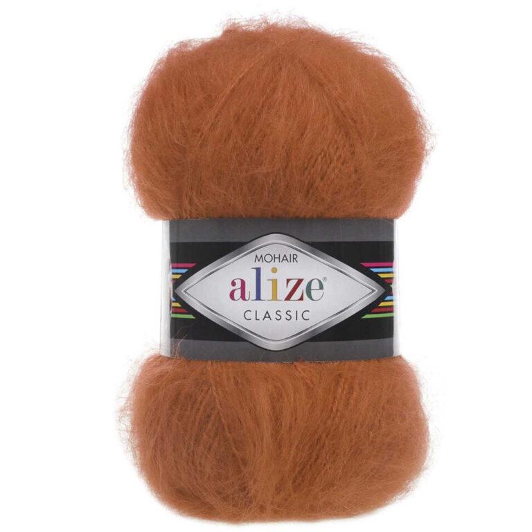 Пряжа для вязания ALIZE «MOHAIR CLASSIC» (№36) Терракот