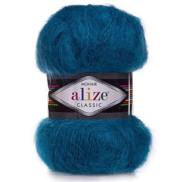 Пряжа для вязания ALIZE «MOHAIR CLASSIC» (№403) Петроль