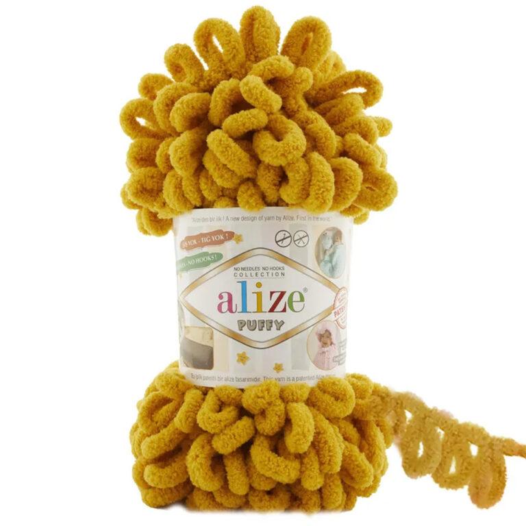 Пряжа для вязания ALIZE «PUFFY» (№02) Апельсин