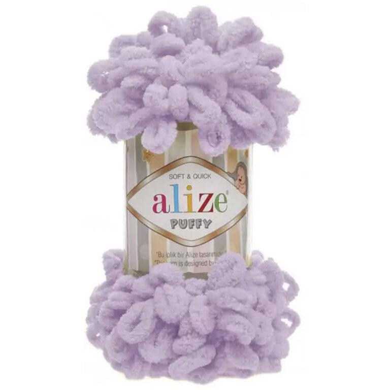 Пряжа для вязания ALIZE «PUFFY» (№27) Светлая сирень