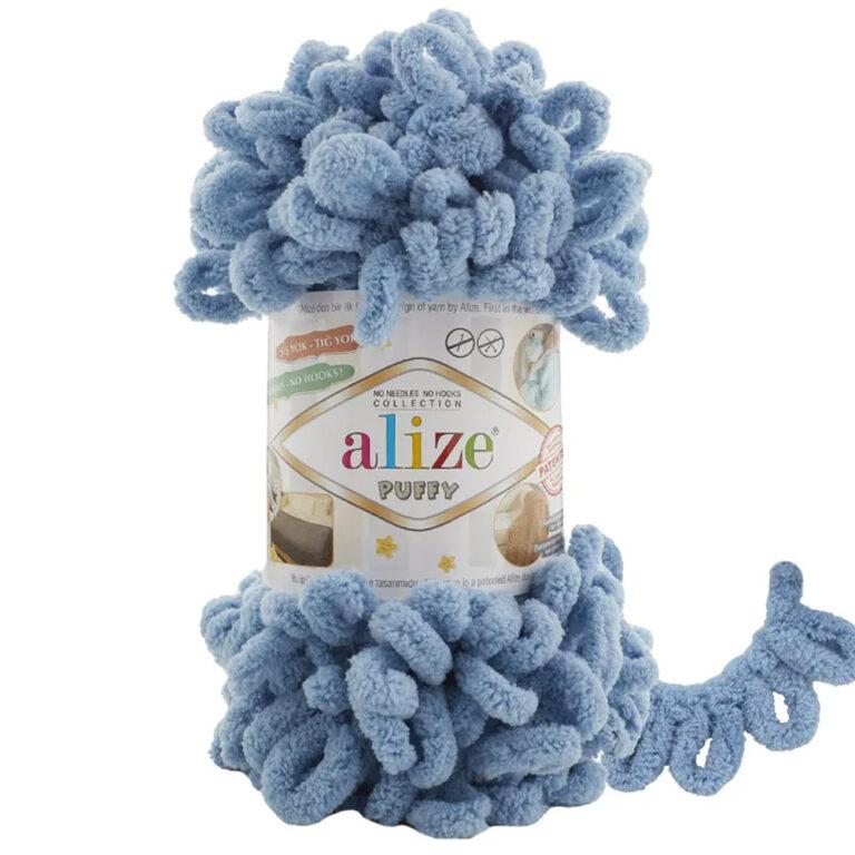 Пряжа для вязания ALIZE «PUFFY» (№280) Светлый джинс