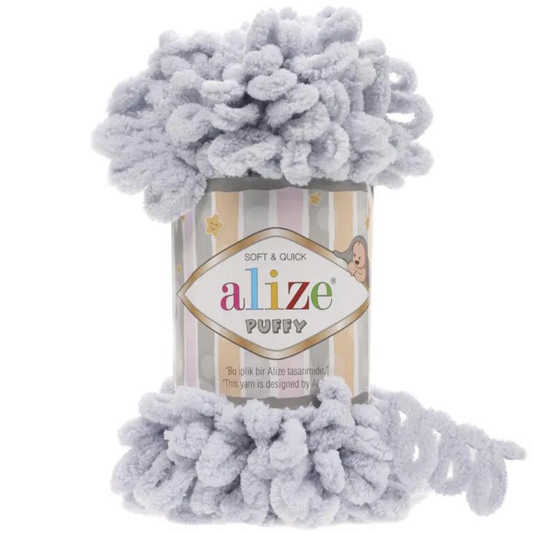 Пряжа для вязания ALIZE «PUFFY» (№416) Серый