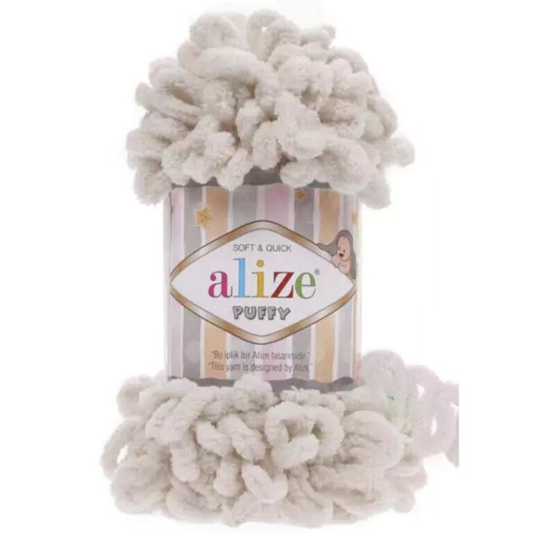 Пряжа для вязания ALIZE «PUFFY» (№599) Слоновая кость