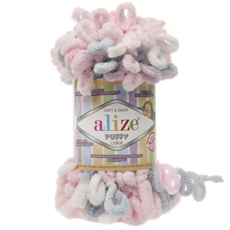 Пряжа для вязания ALIZE «PUFFY COLOR» (№5864) Принт