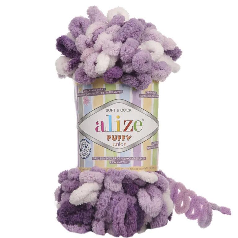 Пряжа для вязания ALIZE «PUFFY COLOR» (№5923) Принт