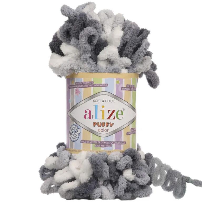 Пряжа для вязания ALIZE «PUFFY COLOR» (№5925) Принт