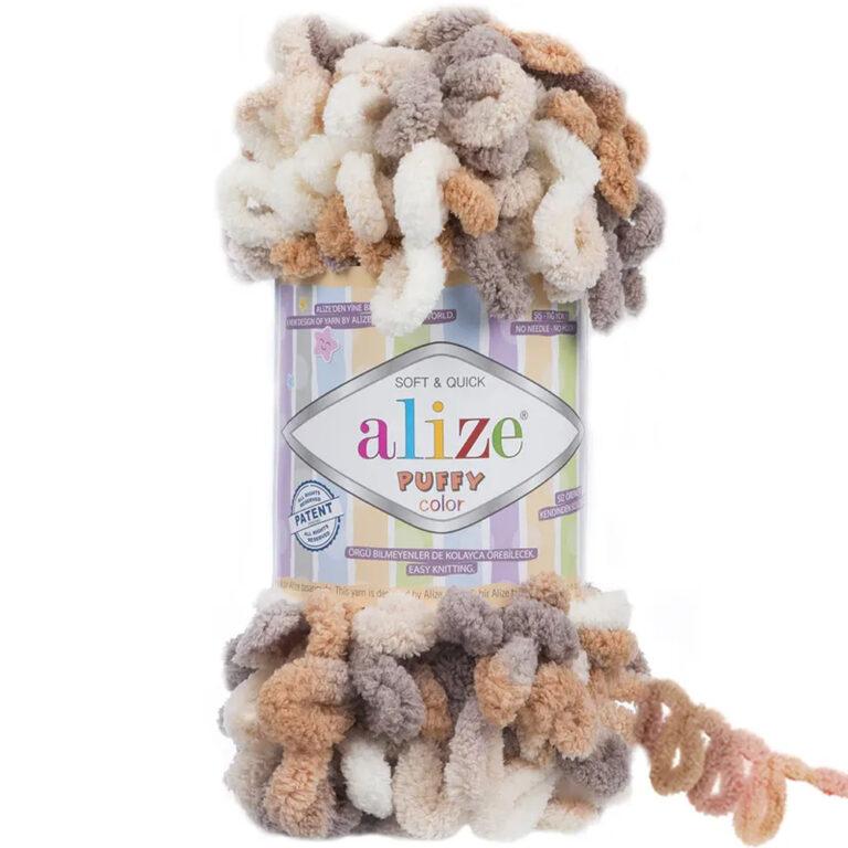 Пряжа для вязания ALIZE «PUFFY COLOR» (№5926) Принт