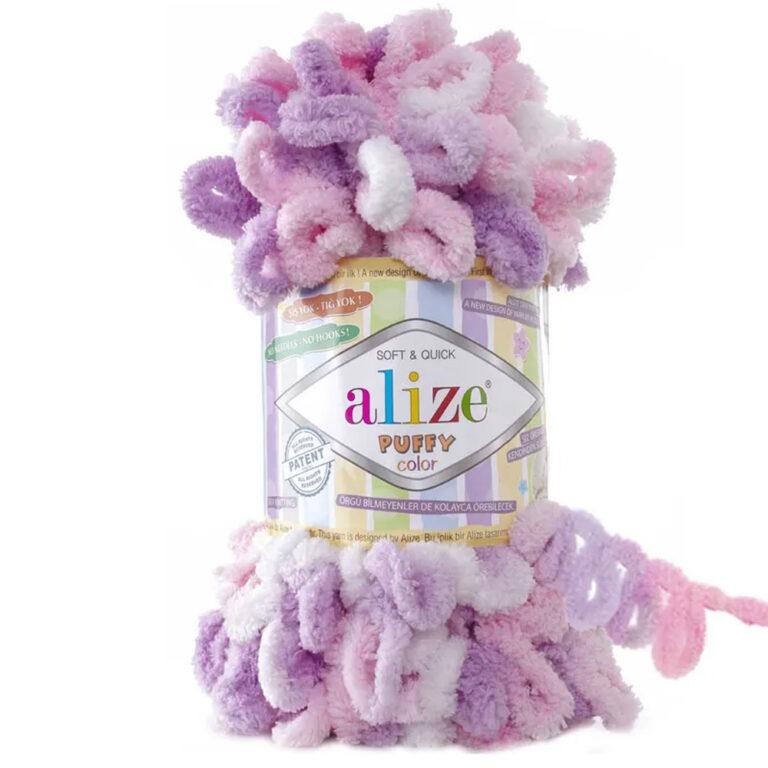 Пряжа для вязания ALIZE «PUFFY COLOR» (№6051) Принт