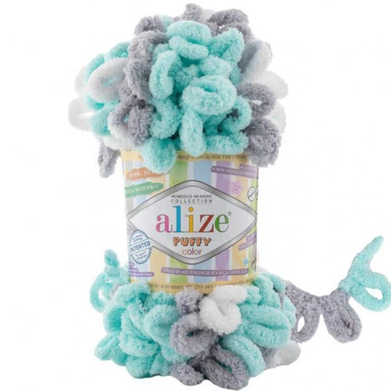 Пряжа для вязания ALIZE «PUFFY COLOR» (№6408) Принт