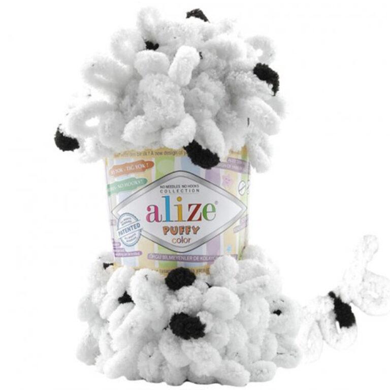 Пряжа для вязания ALIZE «PUFFY COLOR» (№6450) Принт