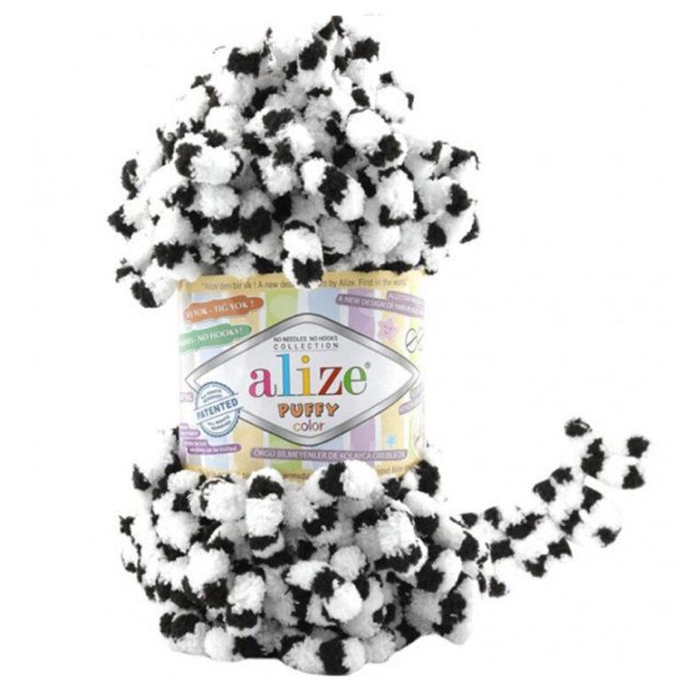Пряжа для вязания ALIZE «PUFFY COLOR» (№6451) Принт