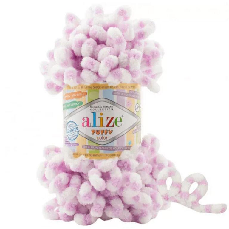 Пряжа для вязания ALIZE «PUFFY COLOR» (№6458) Принт