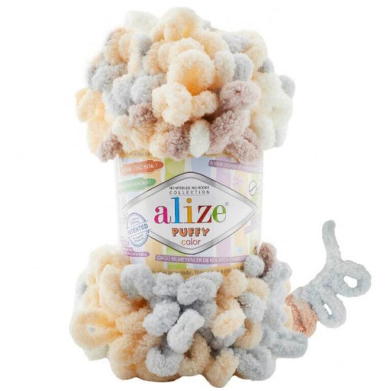 Пряжа для вязания ALIZE «PUFFY COLOR» (№6463) Принт