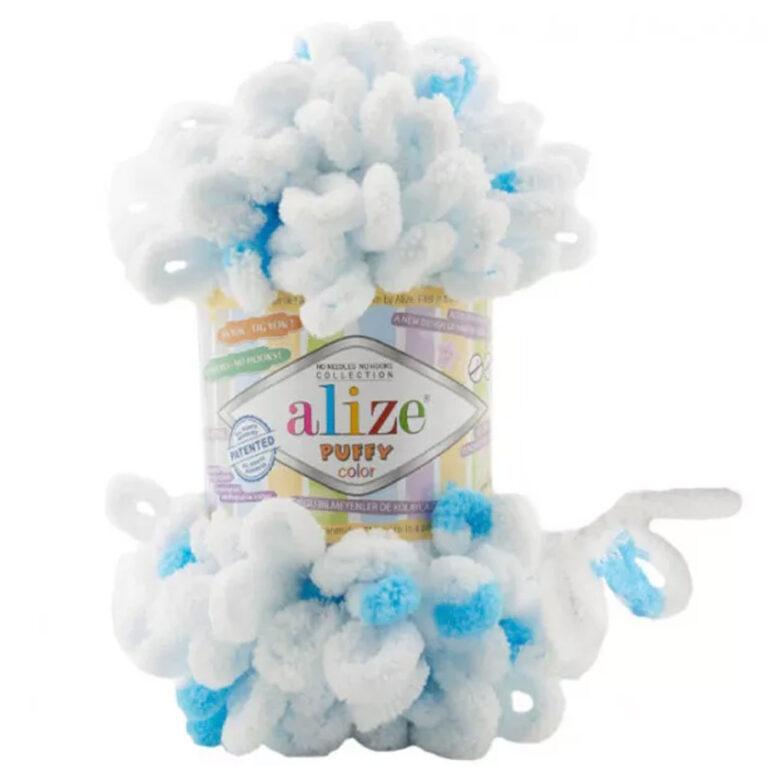 Пряжа для вязания ALIZE «PUFFY COLOR» (№6472) Принт
