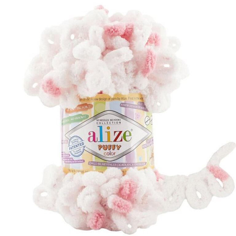 Пряжа для вязания ALIZE «PUFFY COLOR» (№6492) Принт