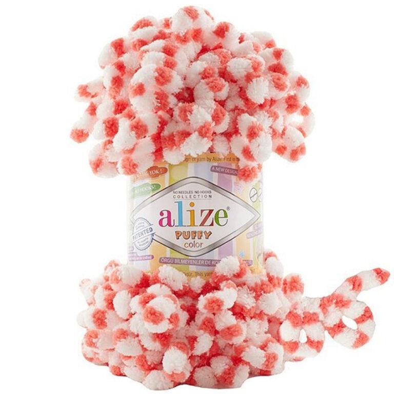 Пряжа для вязания ALIZE «PUFFY COLOR» (№6495) Принт