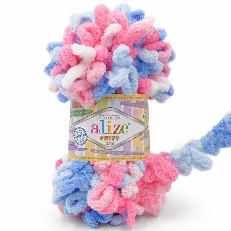 Пряжа для вязания ALIZE «PUFFY COLOR» (№6525) Принт