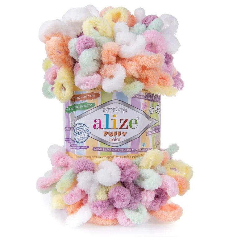 Пряжа для вязания ALIZE «PUFFY COLOR» (№6527) Принт