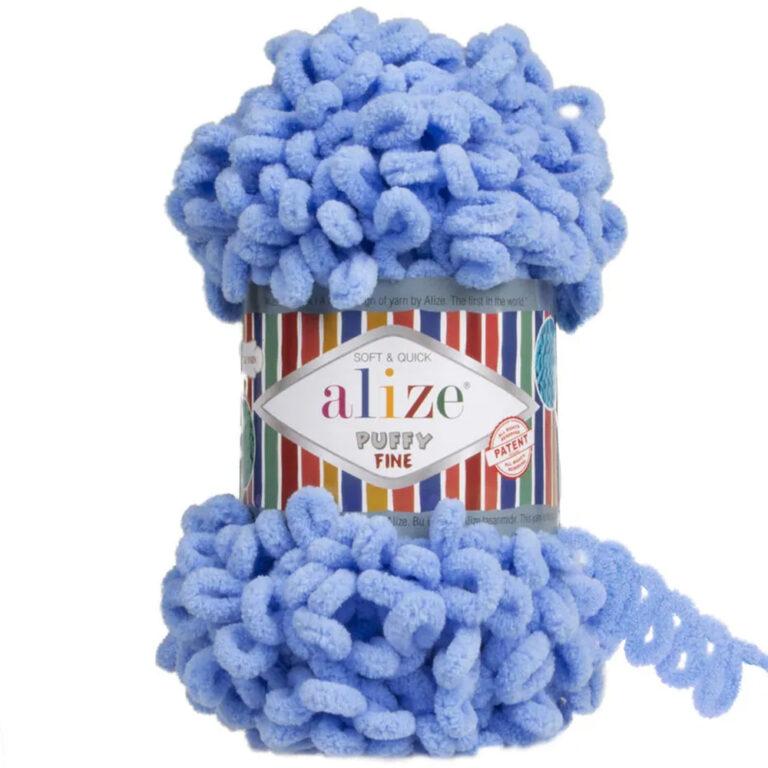 Пряжа для вязания ALIZE «PUFFY FINE» (№112) Голубой