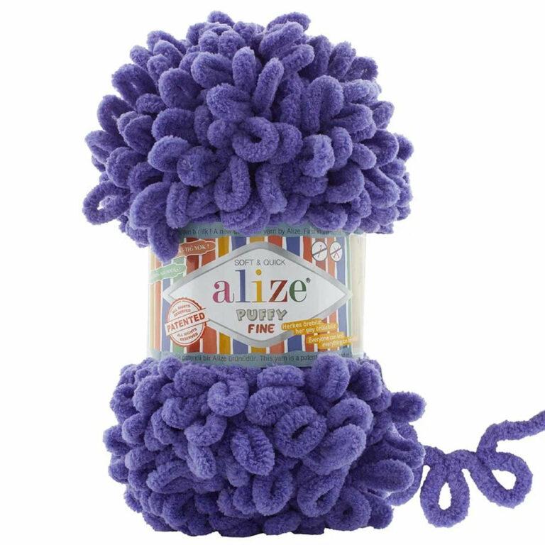 Пряжа для вязания ALIZE «PUFFY FINE» (№851) Фиалка