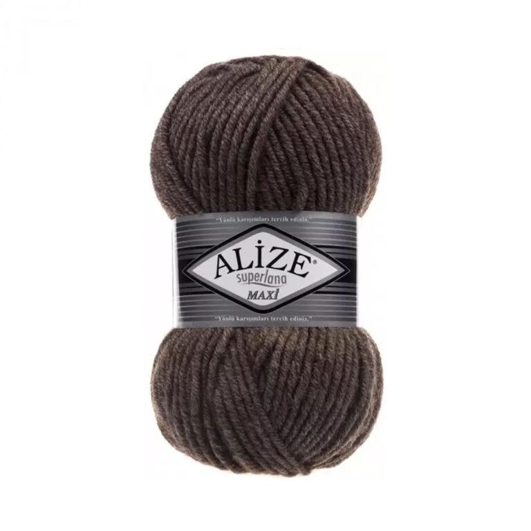Пряжа для вязания ALIZE «SUPERLANA MAXI» (№240) Кофе с молоком