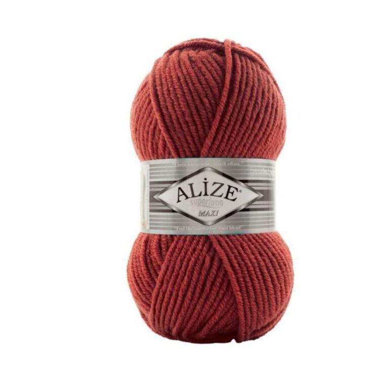Пряжа для вязания ALIZE «SUPERLANA MAXI» (№456) Рябина