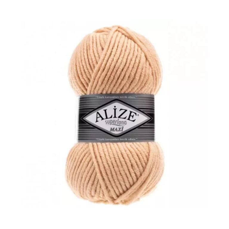 Пряжа для вязания ALIZE «SUPERLANA MAXI» (№502) Карамель