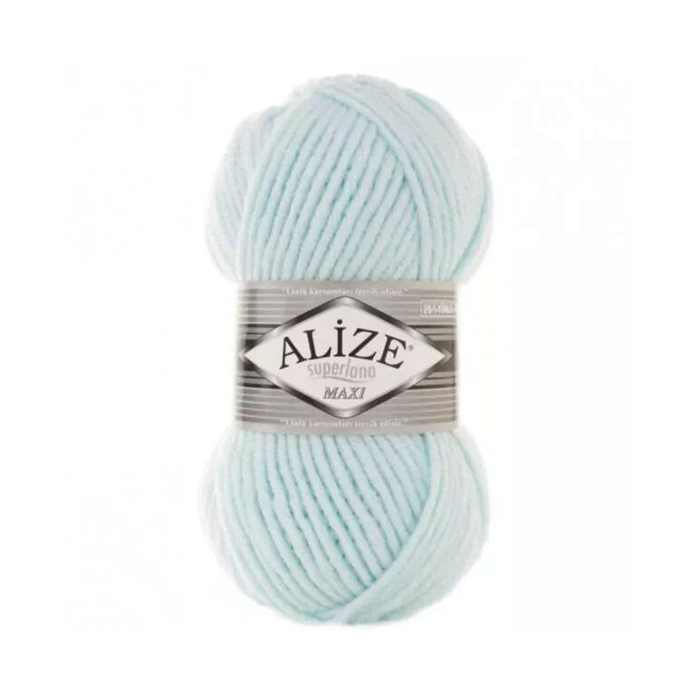 Пряжа для вязания ALIZE «SUPERLANA MAXI» (№522) Мята