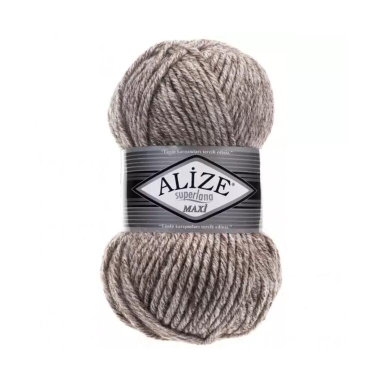 Пряжа для вязания ALIZE «SUPERLANA MAXI» (№803) Беж меланж