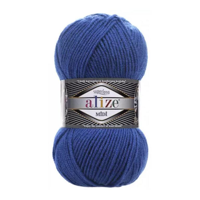 Пряжа для вязания ALIZE «SUPERLANA MIDI» (№141) Василек