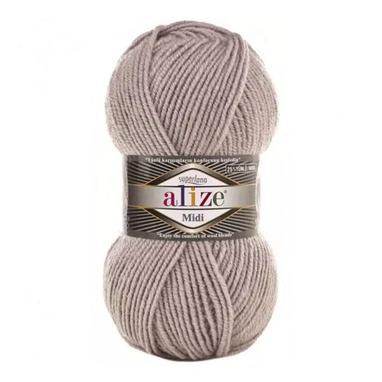 Пряжа для вязания ALIZE «SUPERLANA MIDI» (№652) Фрез