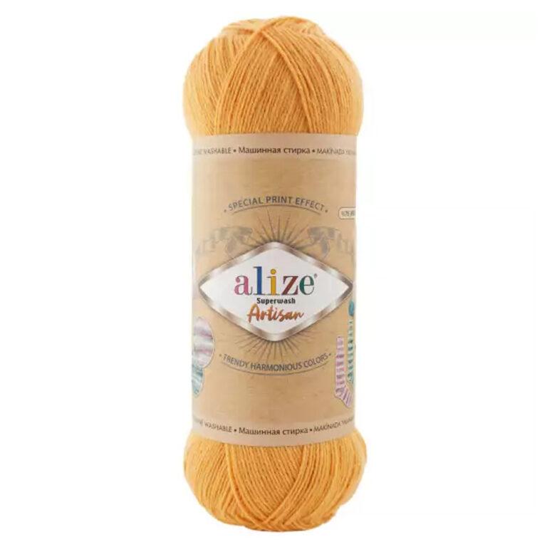 Пряжа для вязания ALIZE «SUPERWASH ARTISAN» (№281) Желток