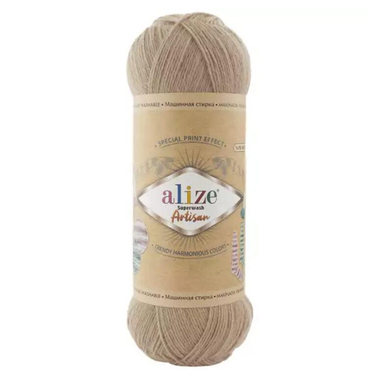 Пряжа для вязания ALIZE «SUPERWASH ARTISAN» (№431) Бежевый