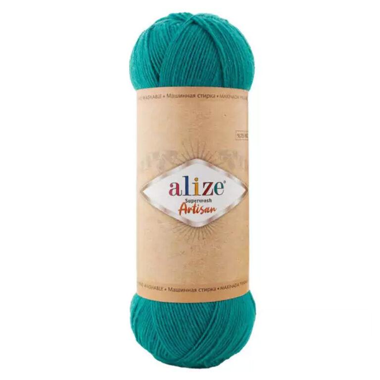 Пряжа для вязания ALIZE «SUPERWASH ARTISAN» (№507) Изумруд