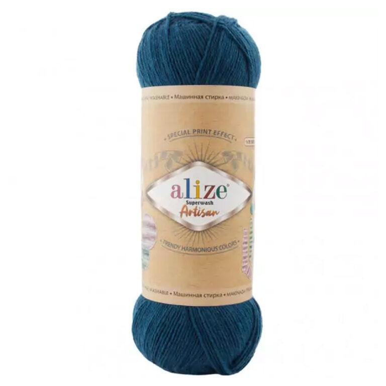 Пряжа для вязания ALIZE «SUPERWASH ARTISAN» (№666) Петроль